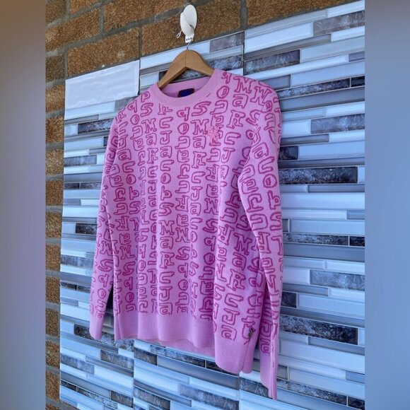 Marc Jacobs Pink Heaven By Marc Jacobs Scribblez Sweater XS - Picture 5 of 16